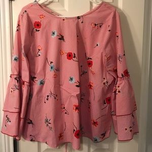 LOFT Outlet Ruffle sleeve top